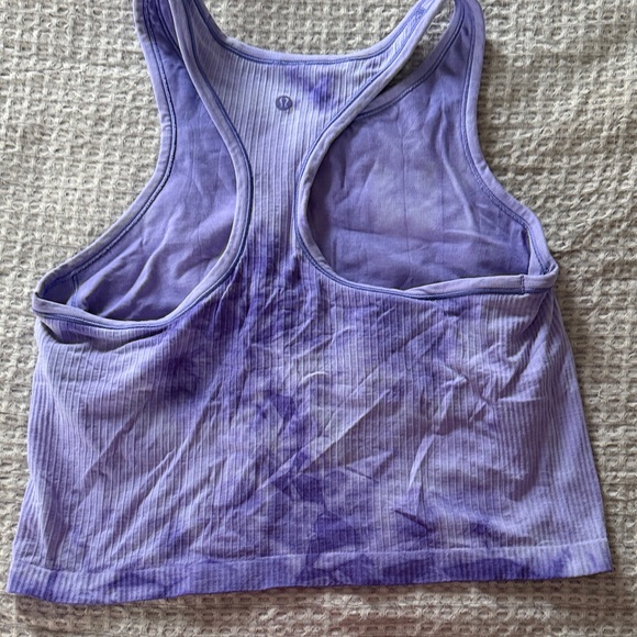 lululemon Ebb to street Tank Trio in White, Purple, Coral - Picture 4 of 8